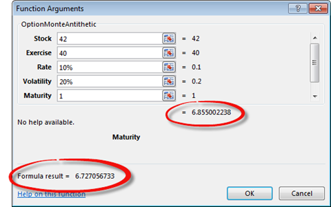 Dialog with two values