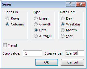 Series Dialog